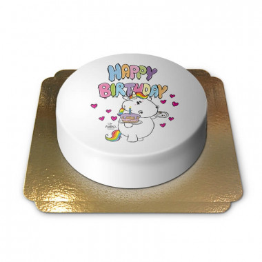 Tort jednorożec Pummel Happy Birthday