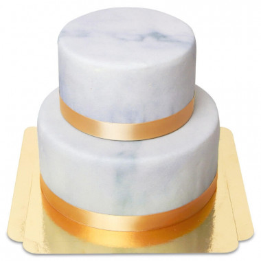 Dwupiętrowy marmurowy tort Deluxe
