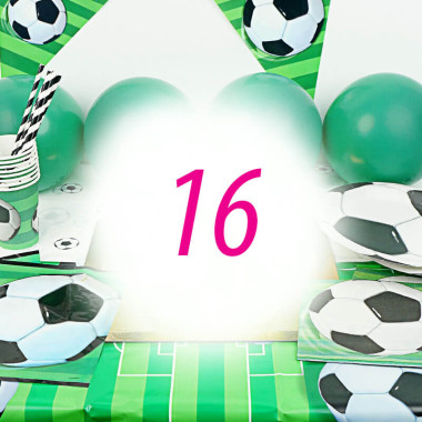 Zestaw Piłki Nożnej dla 16 Osób - bez Tortu