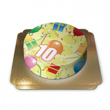 Tort urodzinowy z cyfrą