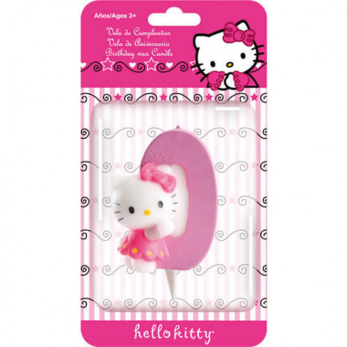 Świeczka tortowa Hello Kitty z cyfrą