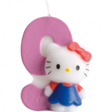Świeczka tortowa Hello Kitty z cyfrą 9