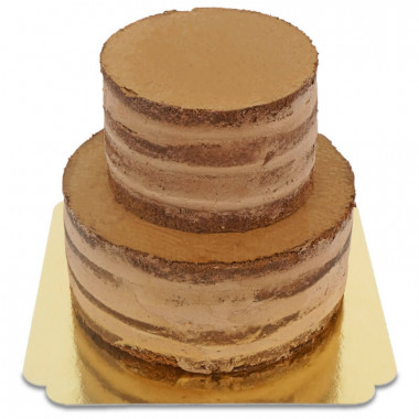 Czekoladowy Naked Cake - dwupiętrowy