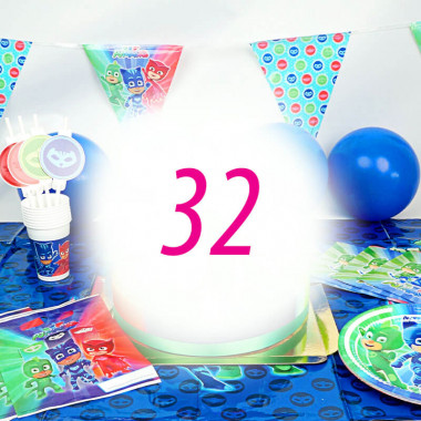Zestaw imprezowy Pidżamersi dla 32 osób - bez tortu
