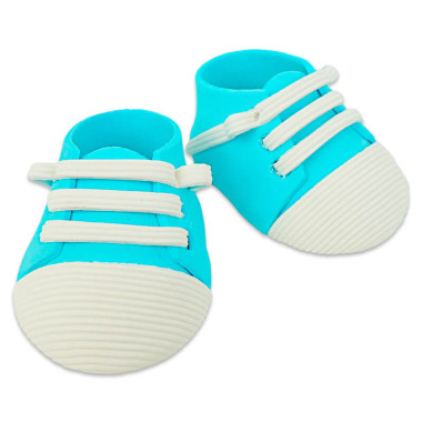 Cukrowe buty dziecięce w kolorze niebieskim