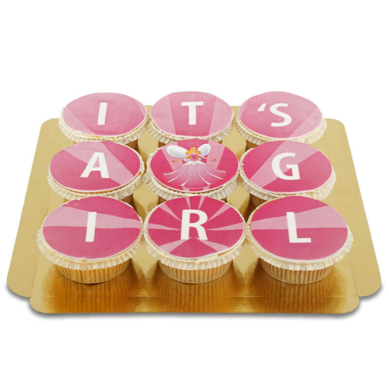 It's a girl Cupcakes, 9 Stück