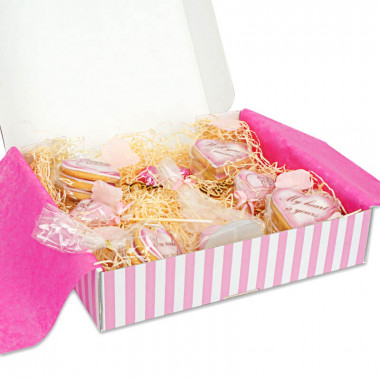 Walentynkowe pudełko-prezent- różowe