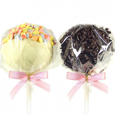 Cake-Pops, kolorowa posypka & wiórki czekoladowe (12 sztuk)