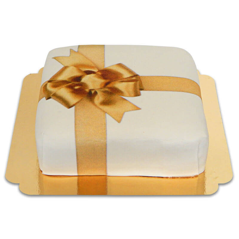 Geschenk-Torte weiß