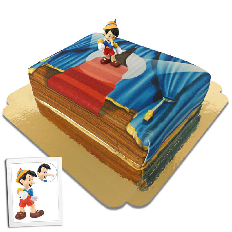 Pinocchio auf Bühne-Torte